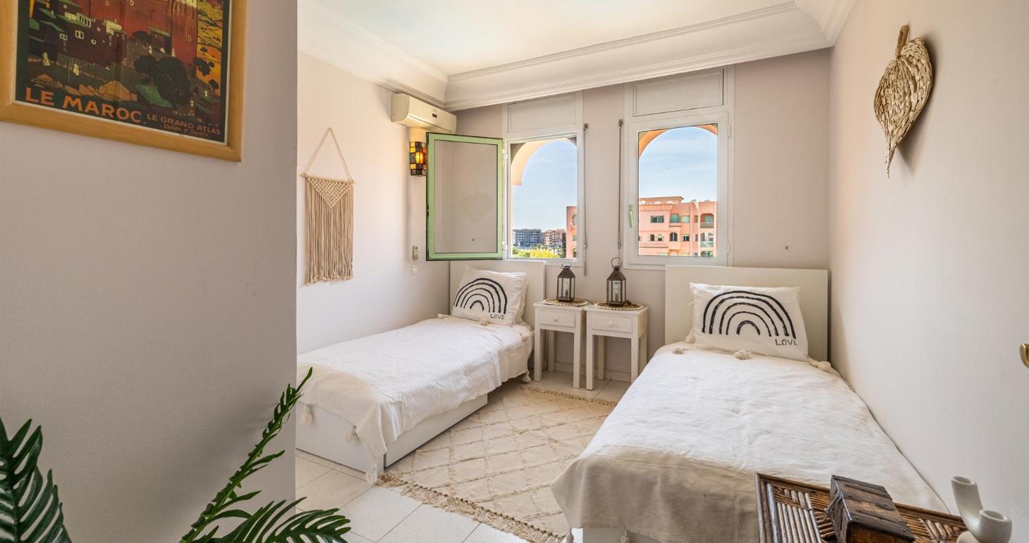 Charming 2-Bed Oasis Pool View Apartment Marrakesh Exterior foto