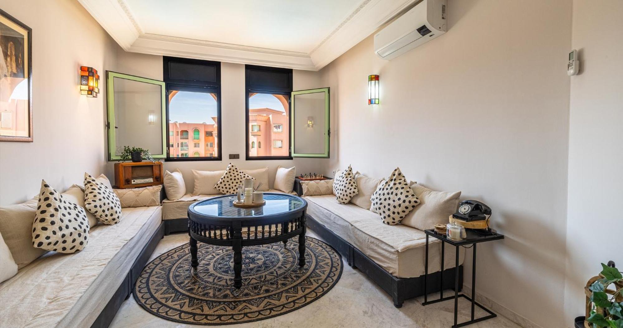Charming 2-Bed Oasis Pool View Apartment Marrakesh Exterior foto