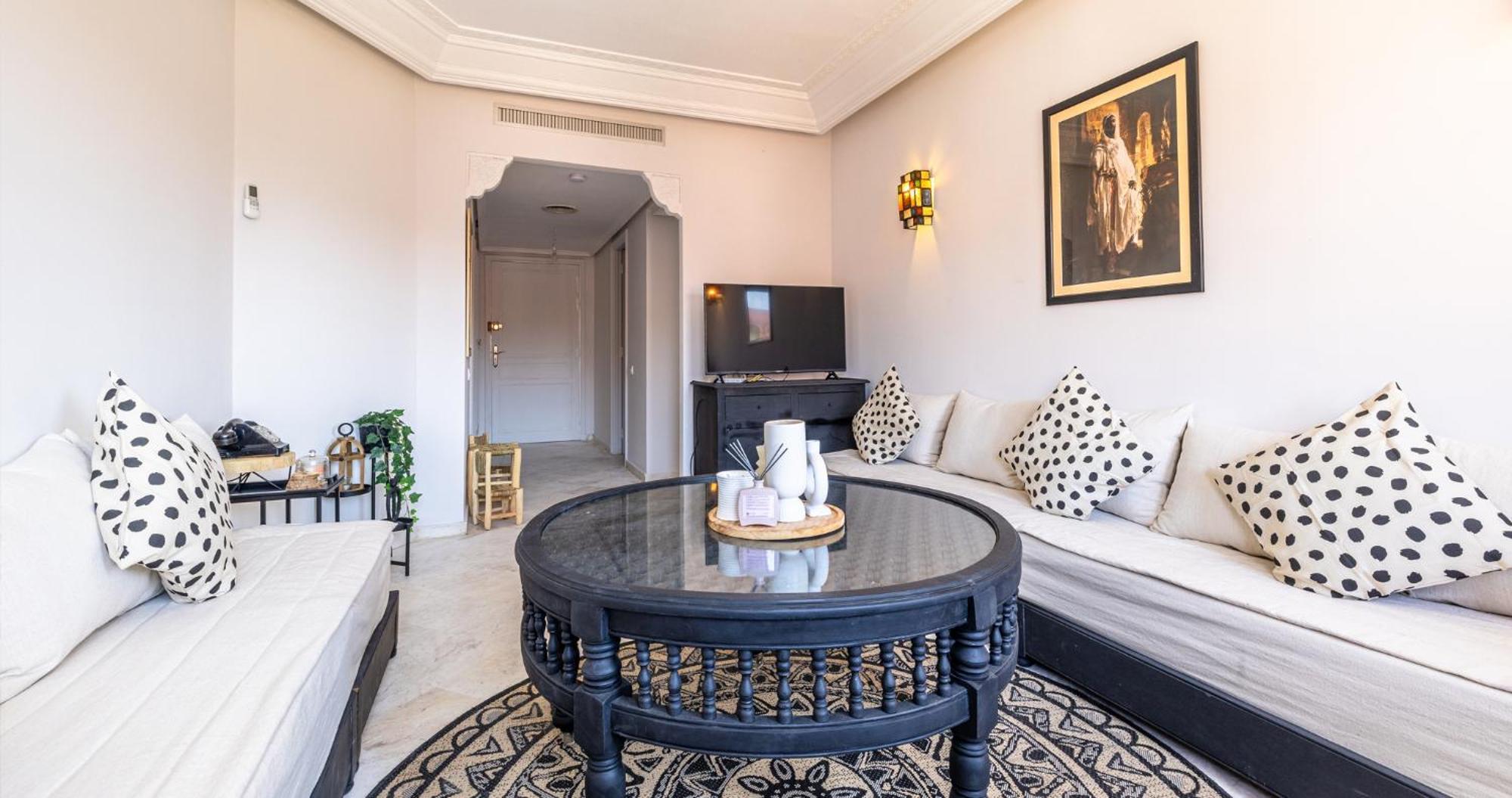 Charming 2-Bed Oasis Pool View Apartment Marrakesh Exterior foto