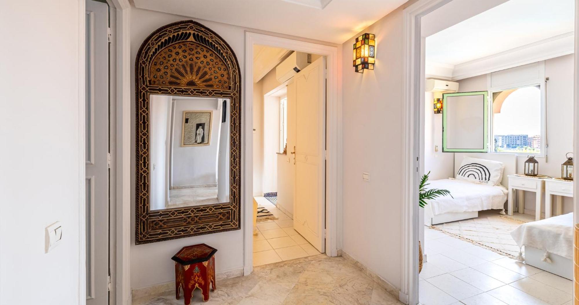 Charming 2-Bed Oasis Pool View Apartment Marrakesh Exterior foto